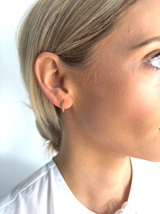 The Diamond Huggie in Gold image 1