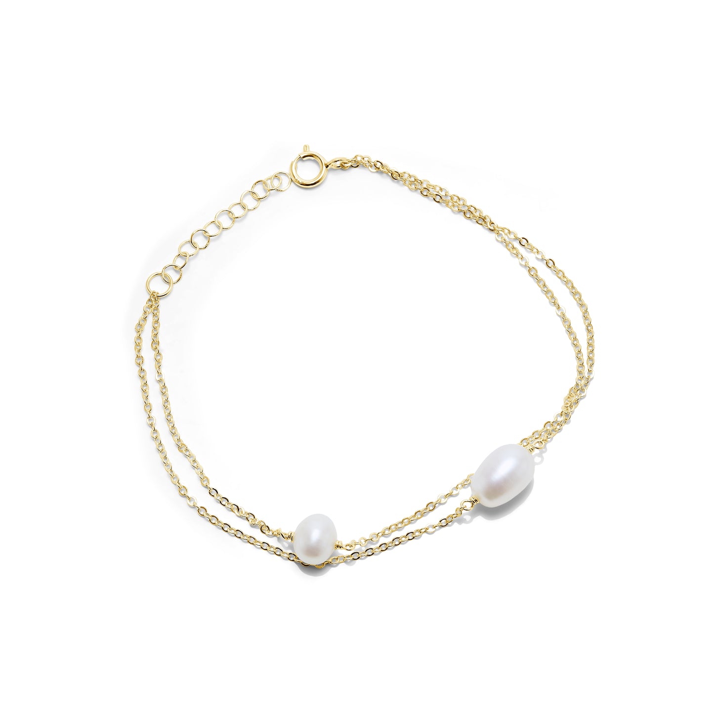 The Pearl Bracelet in Gold image 0