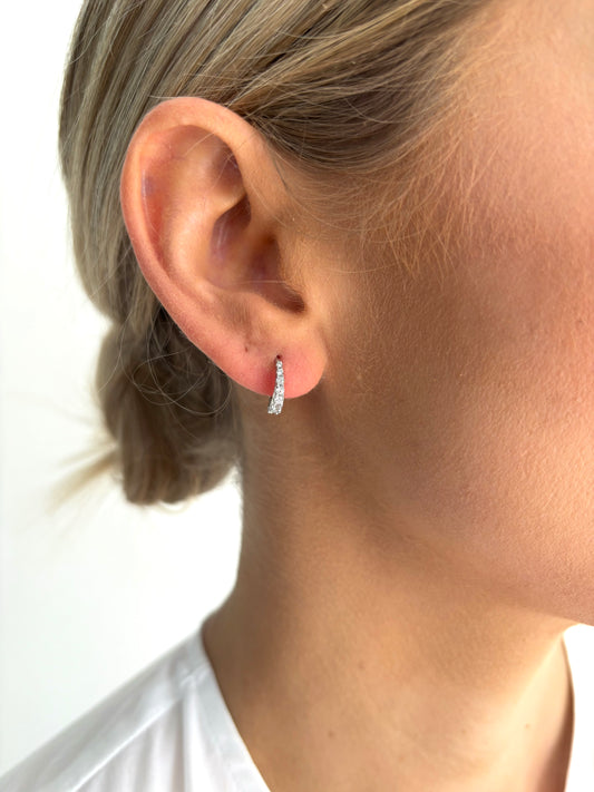 The Graduated Huggie in Silver image 1