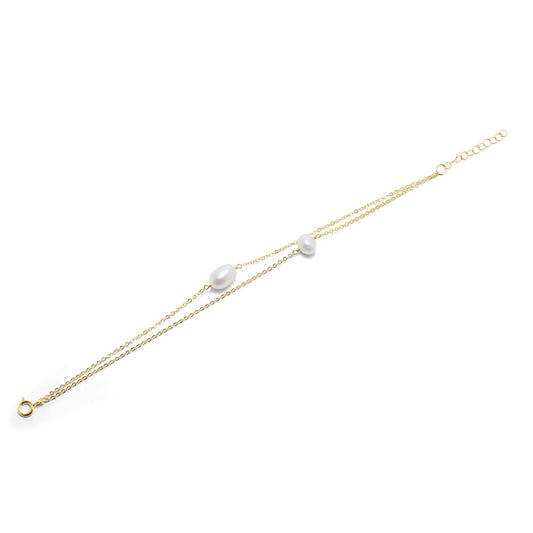 The Pearl Bracelet in Gold image 1