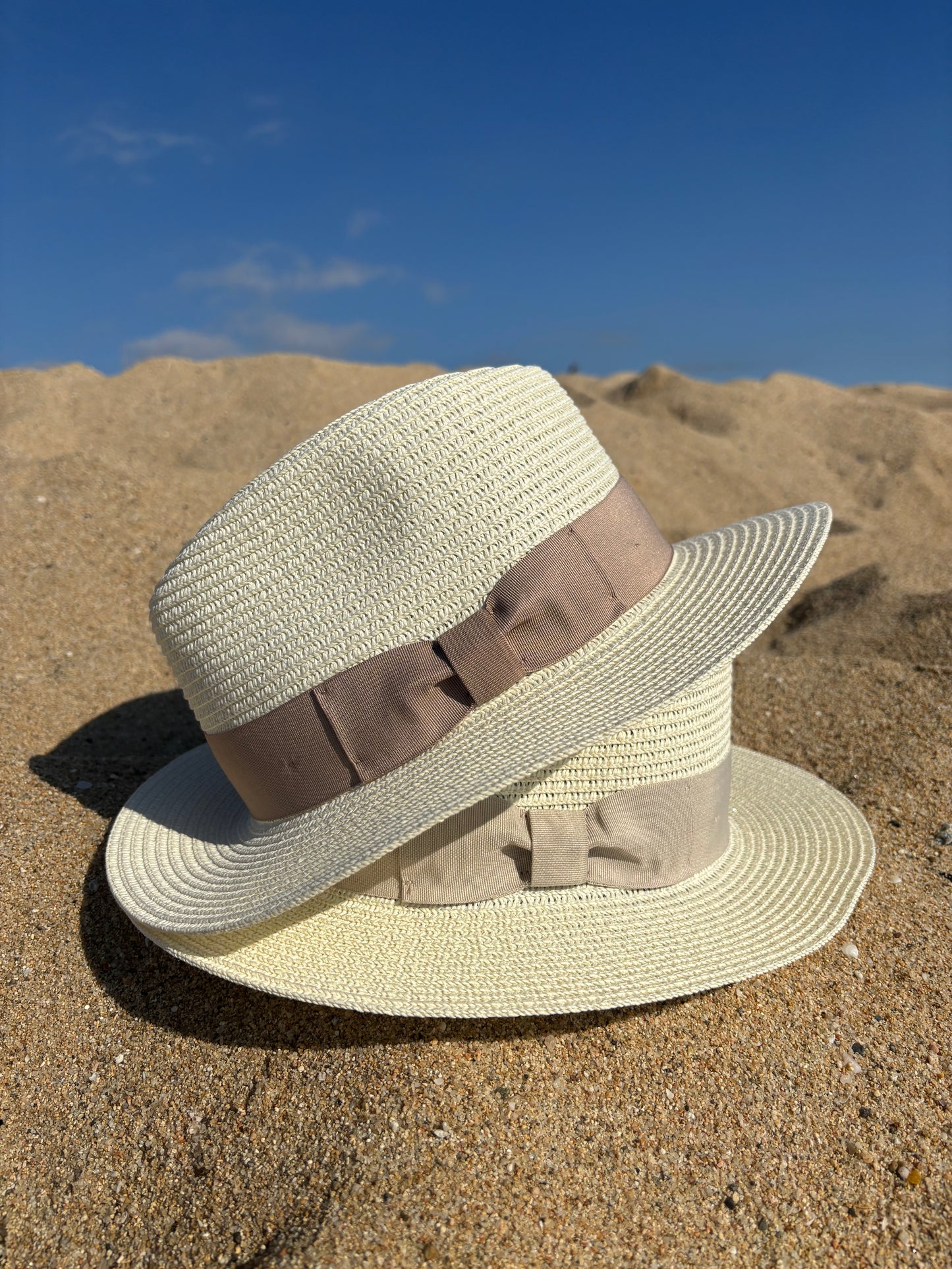 The Summer Fedora - Cream with Brown Band