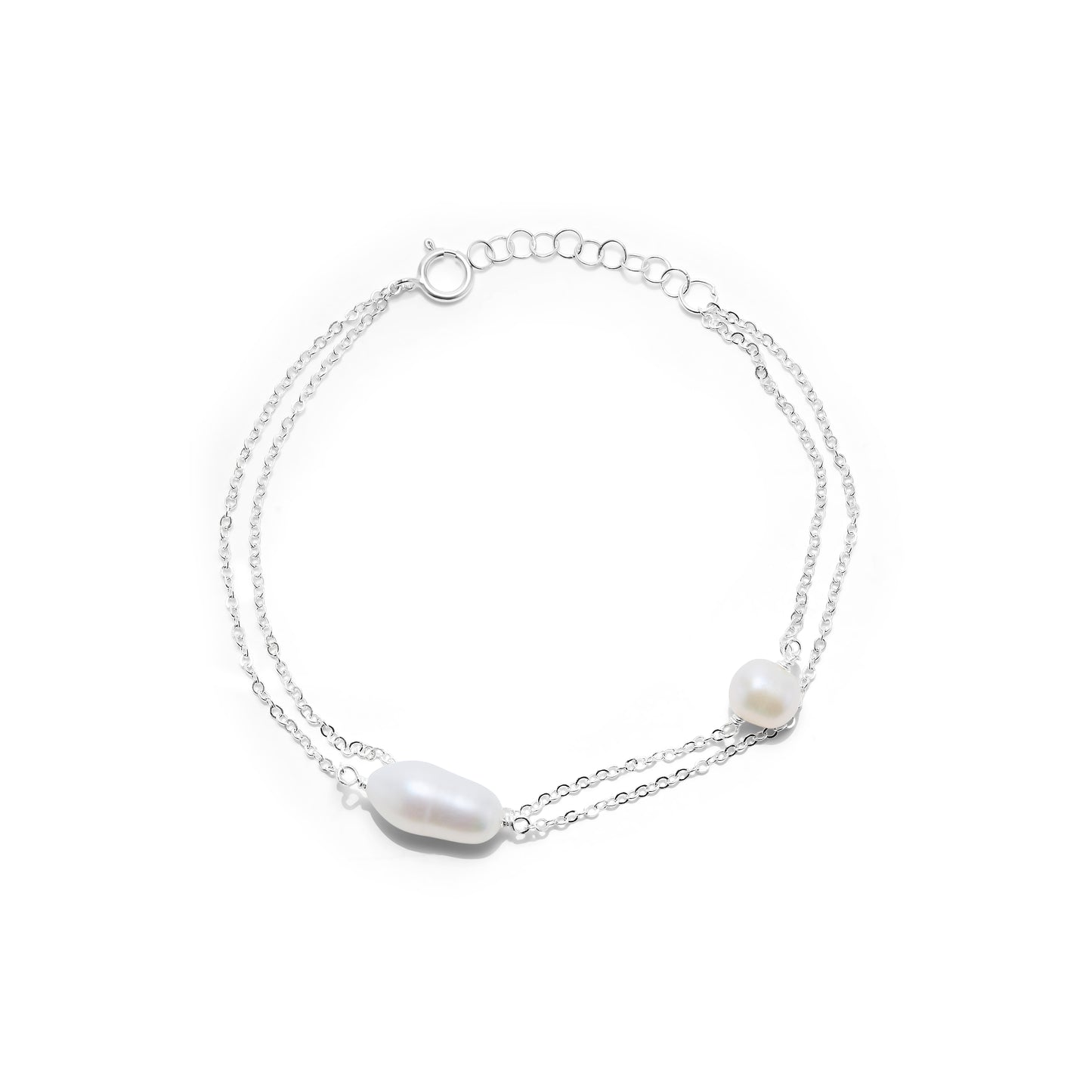 The Pearl Bracelet in Silver image 0