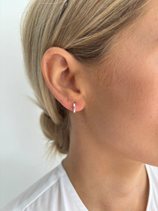 The Everyday Huggie in Silver