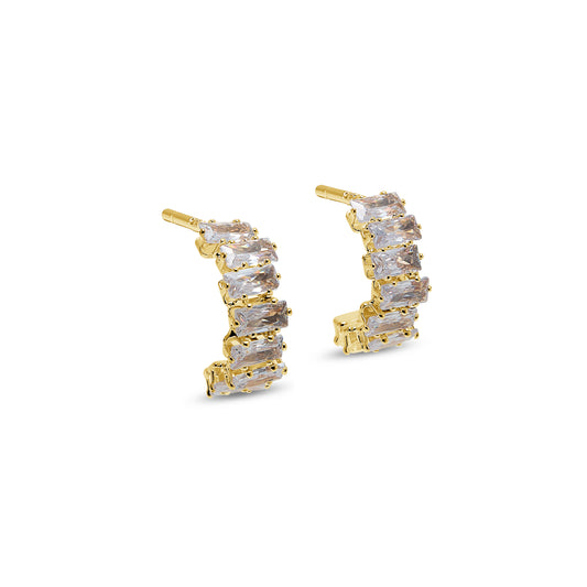 The Crystal Baguette Half Hoop image 0