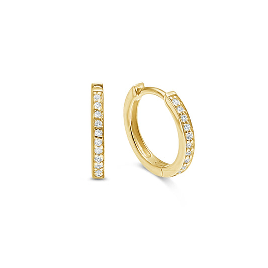 The Diamond Huggie in Gold image 0