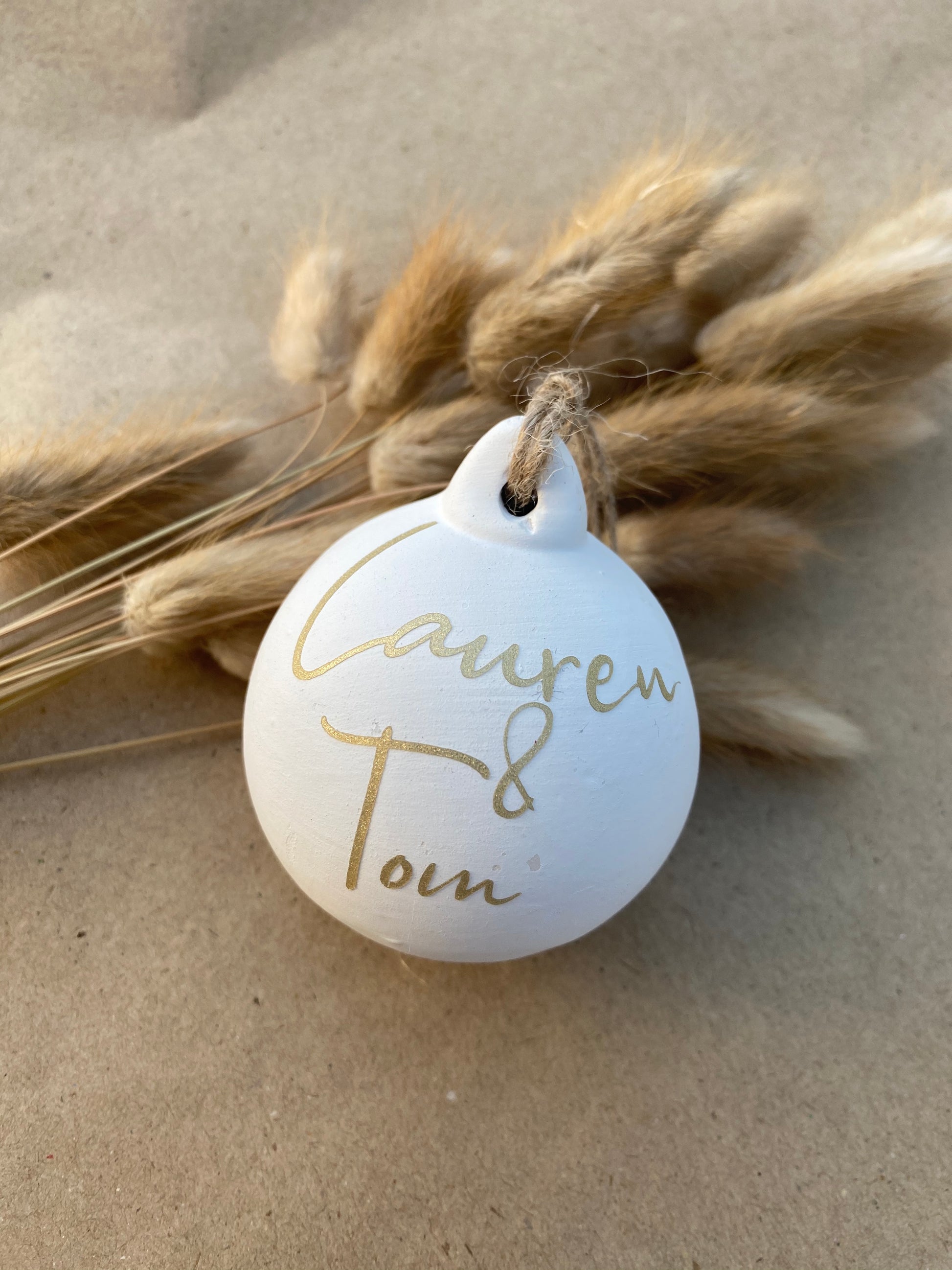 Personalised Ceramic Baubles image 2