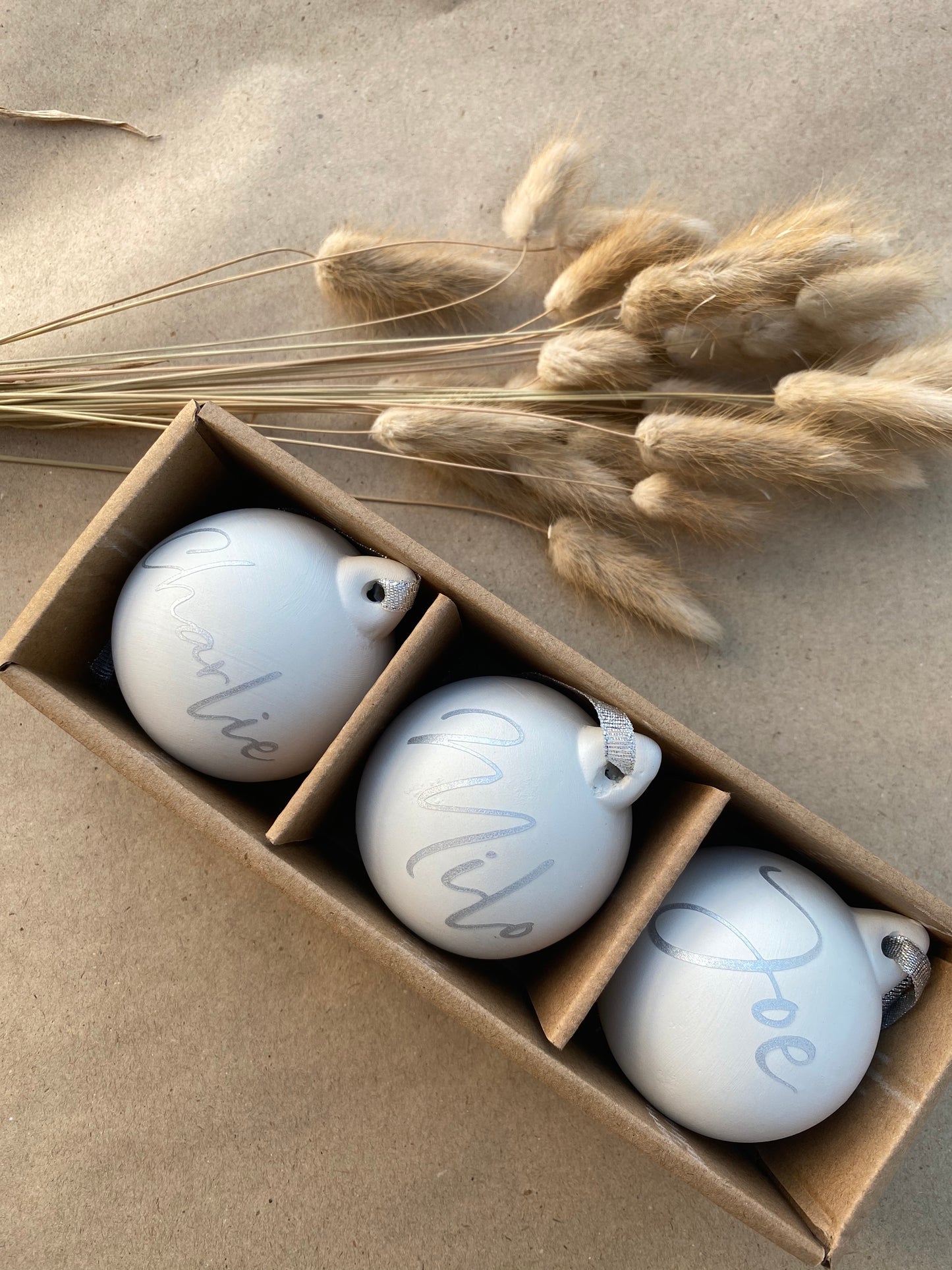 Personalised Ceramic Baubles image 4