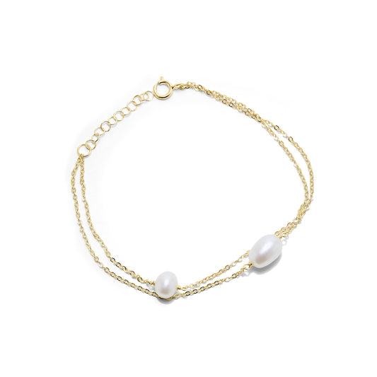 The Pearl Bracelet in Gold image 0
