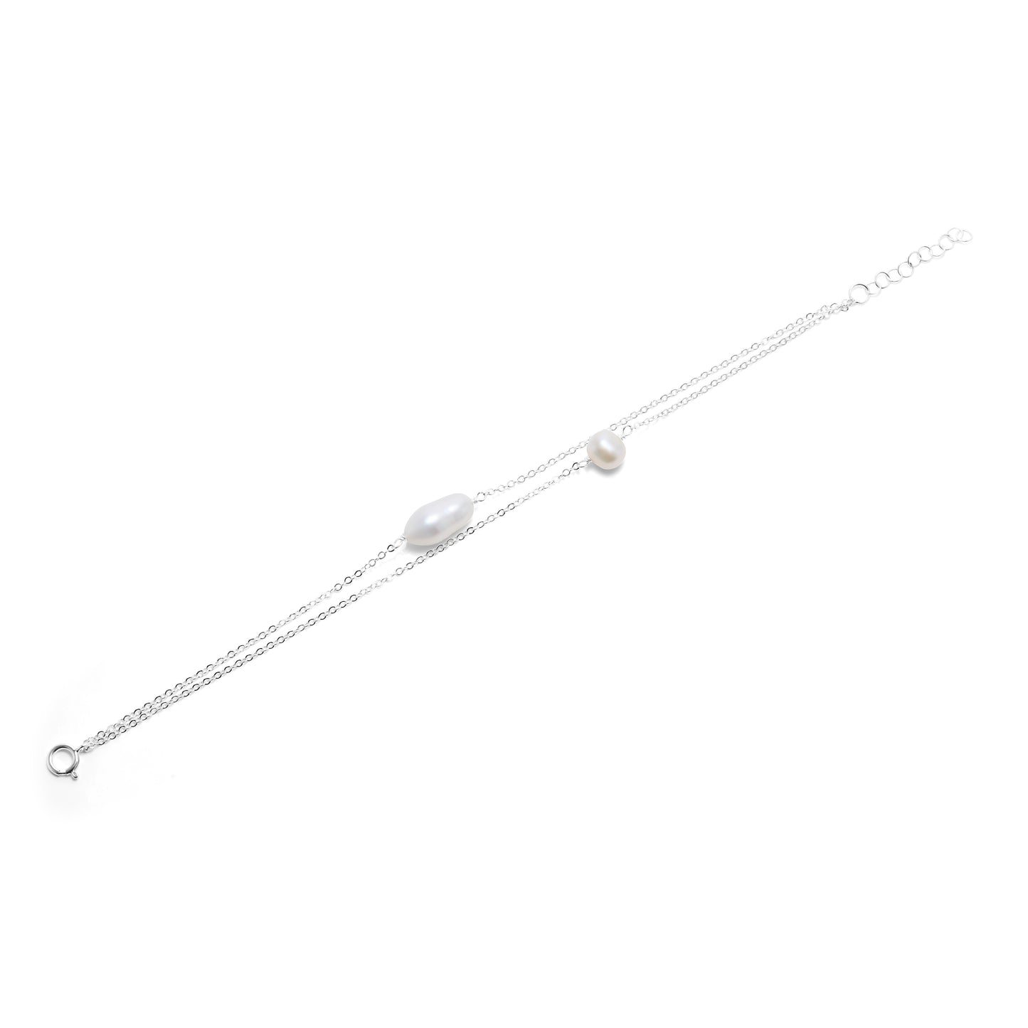 The Pearl Bracelet in Silver image 1
