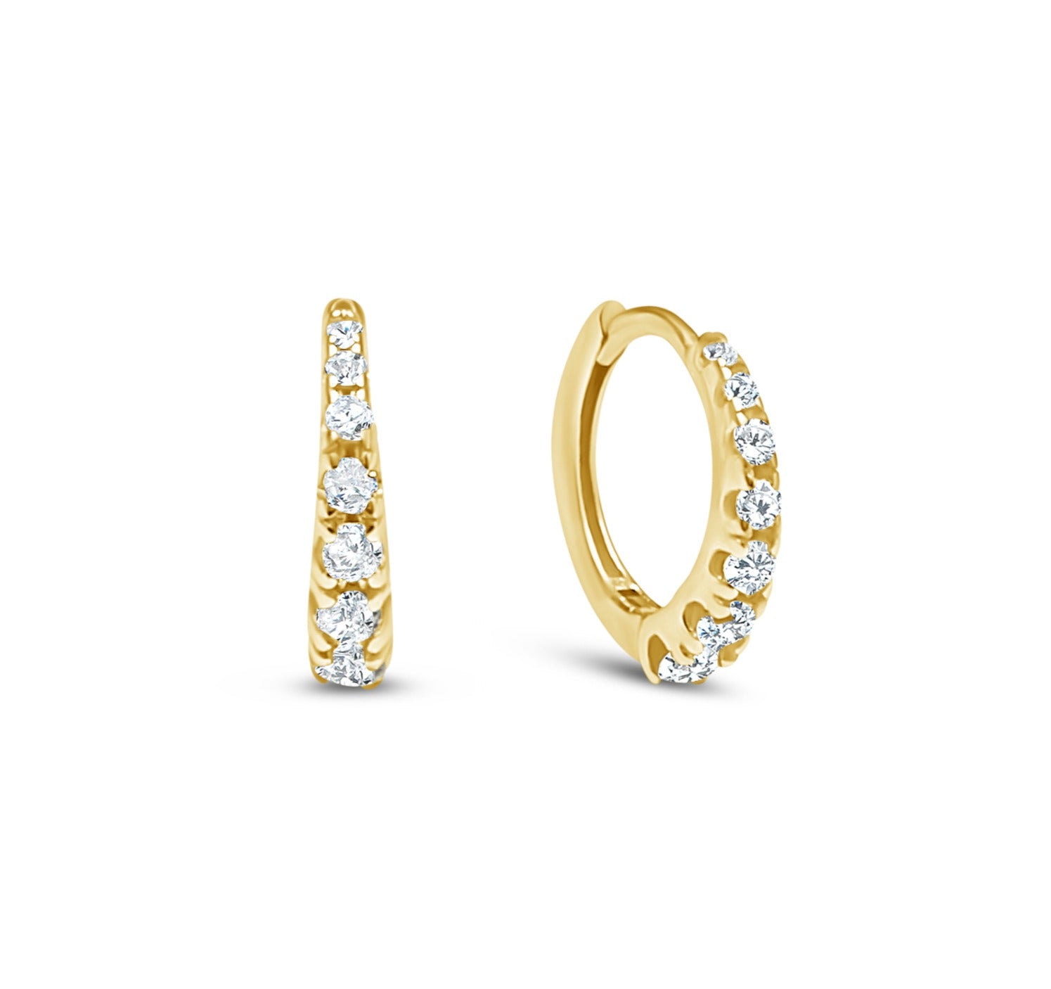 The Graduated Huggie in Gold image 0