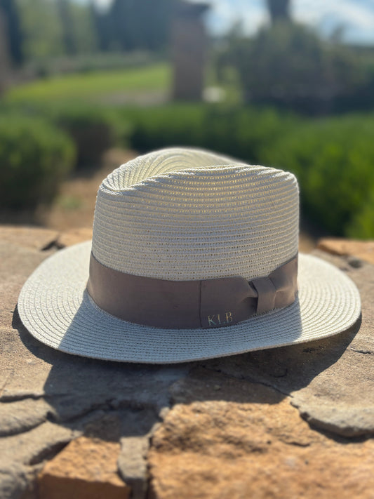 The Summer Fedora - Cream with Brown Band