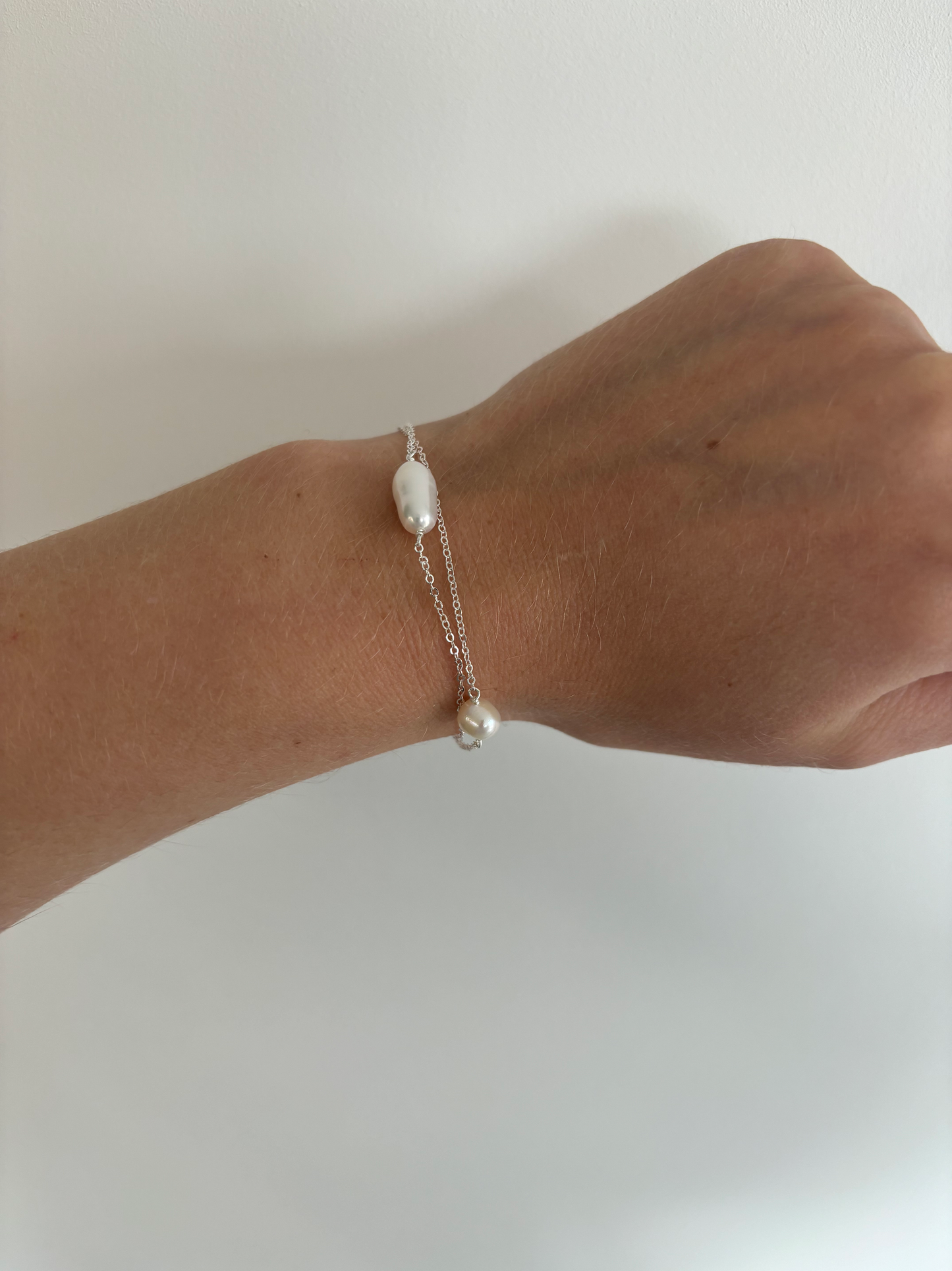 The Pearl Bracelet in Silver image 2