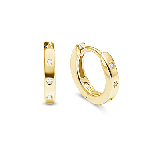 The Constellation Huggie in Gold image 0