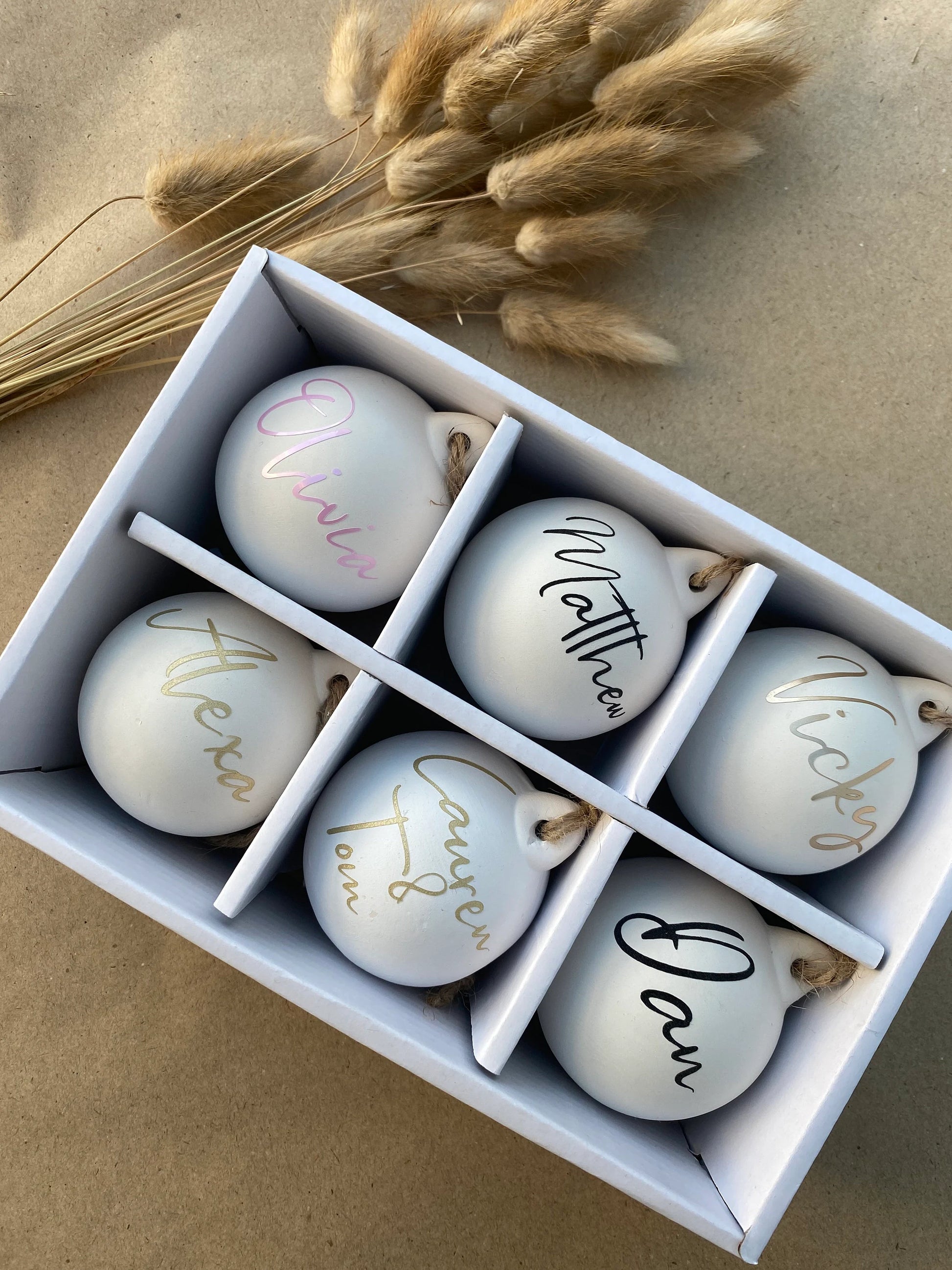 Personalised Ceramic Baubles image 3